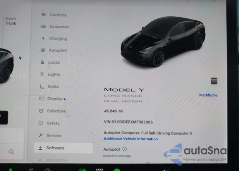 2021 Tesla Model Y Long Range Dual Motor All-Wheel Drive из США, поврежденный, VIN 5YJYGDEEXMF302056